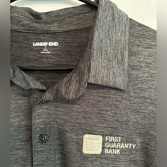 First Guaranty Bank Collared Stretch Fit Polo Shirt - Picture 3 of 3